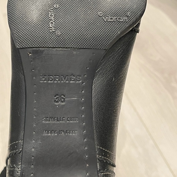 Hermès vintage kitten heel boots. - Picture 8 of 9